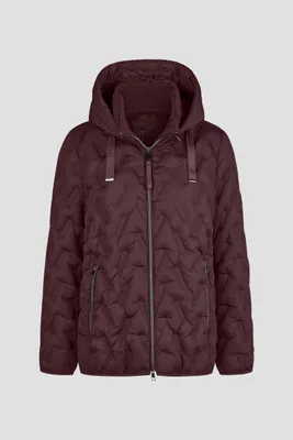 Produktbild von Lebek Jacke Stepp mit Kapuze burgundy 44