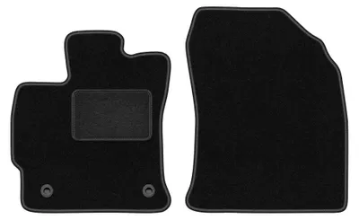 Image de Tapis avant en moquette pour Toyota Prius III Plus 2011-2015 (à hayon) – 2 pièces, noirs, sur mesure – Wielganizator LUX