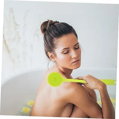 Produktbild von Peeling- und Massagebürste für die Dusche mit langem Griff zur Rückenreinigung