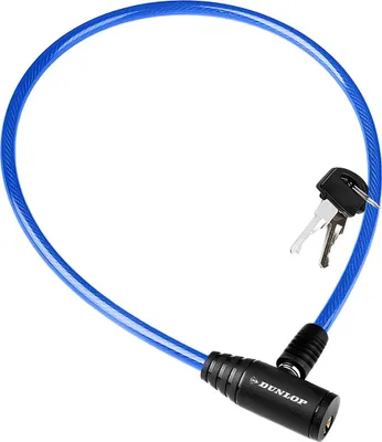 Image de Dunlop - Câble, antivol pour vélo (bleu)