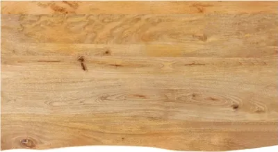 Produktbild von Tischplatte mit Baumkante 110x60x3,8 cm Massivholz Mango