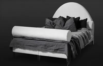 Obrázek produktu pro Ložnicová postel Manželská postel 180сm matrace Bílá moderní styl Vysoká kvalita