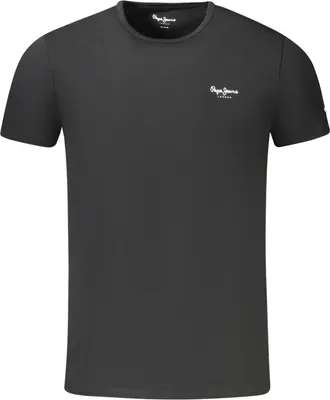 Produktbild von Herren Slim Fit Kurzarm T-Shirt Schwarz - Nachhaltige Baumwolle