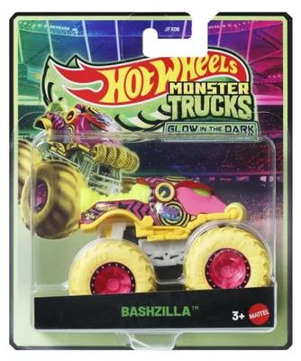 Produktbild von Hot Wheels Monster Truck, leuchtendes Modell, Bashzilla, Maßstab 1:64