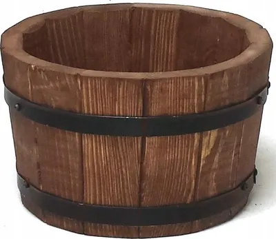 Obrázek produktu pro Borovicový květináč 28xH17 k. Ořech