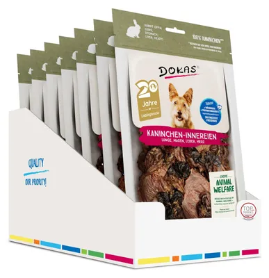 Produktbild von DOKAS - Kaninchen-Innereien 7er Pack (7 x 100g)