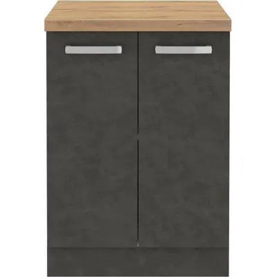Produktbild von Waschtischunterschrank 60 x 51,6 x 85 cm Grau