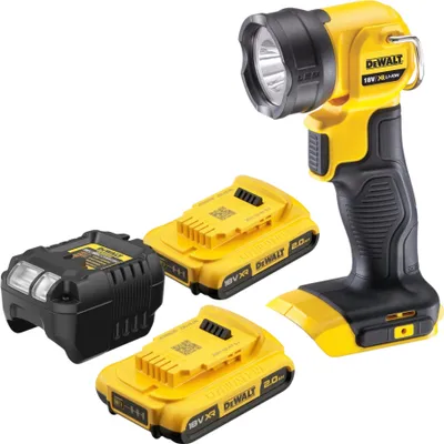Produktbild von DeWalt DCL 040 D2 Akku Lampe 18 V 110 Lumen + 2x Akku 2,0 Ah + Ladegerät