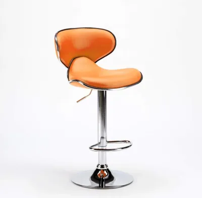 Produktbild von Amarillo Design Moderner schwenkbarer Chrom Küchen- und Barhocker - Orange