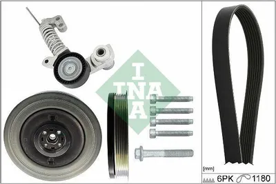 Produktbild von INA 529 0374 20 Keilrippenriemensatz für VOLVO XC60 (156)