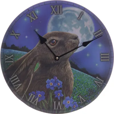 Produktbild von Wanduhr Hase u. Mond v. Lisa Parker Wanduhren Uhr Uhren Bilderuhren Bilduhr Kaninchen