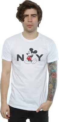 Produktbild von Disney - "NY" T-Shirt für Herren BI39747 (M) (Weiß)