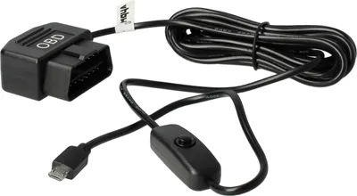 Produktbild von vhbw OBD2 Micro-USB Kabel Ladekabel für Dashcam GPS Navi Smartphone 3,5m