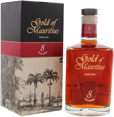 Produktbild von Gold of Mauritius 8 Solera Dark Rum 40% Vol. 0,7l in Geschenkbox