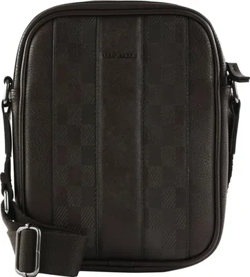 Immagine prodotto di Ted Baker borsa a tracolla Waydon House CheckPoliuretanoFlight Bag Brn-Choc marrone scuro