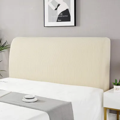 Obrázek produktu pro Potahy na čelo postele, potahy na čelo postele Box spring cover prošívaný jednobarevný prachový potah potahy na hlavu elastický all-inclusive potah na čelo postele dekor ložnice modrý tah 200-220cm