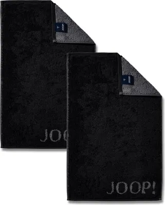Produktbild von 2 Stück Joop! Gästetuch Classic Schwarz Anthrazit 1600-90 30x50