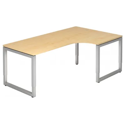 Produktbild von REGO 82 S - 200 x 120 Ahorn/Silber höhenverstellbar