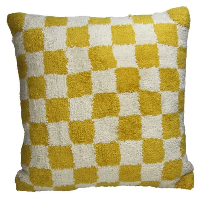 Produktbild von Kersten Kissen CHECKER gelb creme | 50x50cm