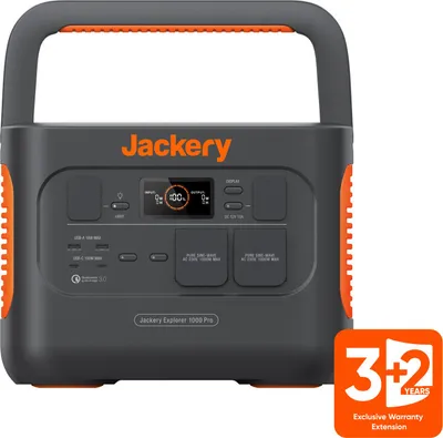 Produktbild von Jackery Explorer 1000 Pro,1002Wh tragbare Powerstation,Solar- und Schnellladung in 1,8 Std. 2* 100W PD, ideal für Camping Outdoor