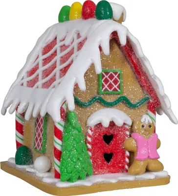 Produktbild von Lebkuchenhaus 12cm bunt