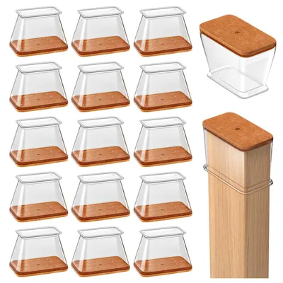 Productafbeelding van Solidchoice - Set van 16 Stoelpootbeschermers met Vilt
