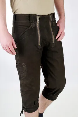 Image de Zimmermann Pantalon en cuir Nappa - Marron / 38
