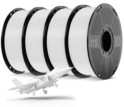 PLA Pro Filament 1,75 mm, 4 kg Bundle, weiß, vorgetrocknet