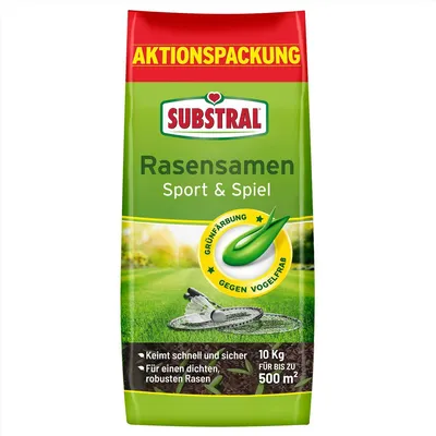 Produktbild von SUBSTRAL® Rasensamen Sport & Spiel  für 500 m² - 10 kg