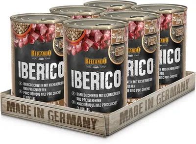 Image de BELCANDO® Iberico Porc aux pois chiches et aux airelles 6x 400g