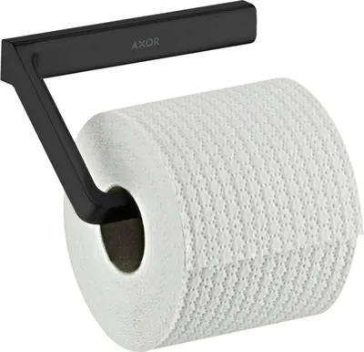 Produktbild von hansgrohe Papierhalter Axor universal ohne Deckel, Wandmontage, mattschwarz