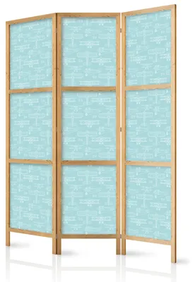Produktbild von Muralo Japanischer PARAVENT 3-teilig Raumteiler klappbar PREMIUM-Vliesleinwand FLUGZEUGE für Kinderzimmer 135cmx172cm