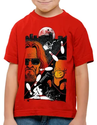 Produktbild von style3 The Dude T-Shirt Kinder lebowski bowling bowler big rude