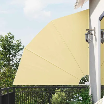 Produktbild von Balkon Sichtschutz Sandfarbe 210 x 210 cm Stoff