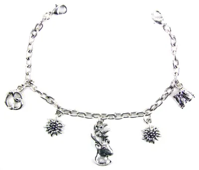 Produktbild von Dirndl Charivari Kette mit Hirschkopf