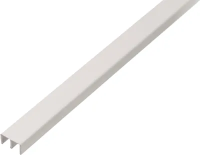 Immagine prodotto di Alberts 485115 Profilo di guida superiore, plastica, bianco, 1000 x 18 x 10 mm