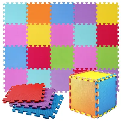Immagine prodotto di Solidchoice - 20 piastrelle puzzle colorate per bambini