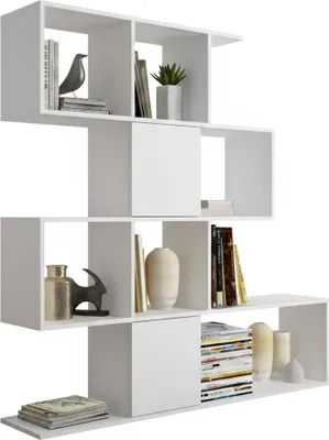 Immagine prodotto di Budrio - Libreria, 93x28x142h cm Bianco, 9 Ripiani