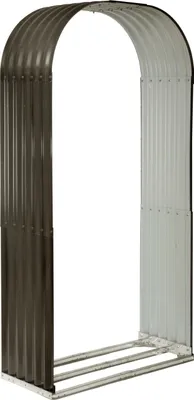 Produktbild von Floraworld Holzunterstand Rundbogen anthrazit 103 cm x 45,5 cm