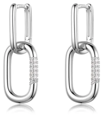 Zdjęcie produktu dla Solidchoice - Kolczyki typu "huggie" z cyrkoniami dla kobiet