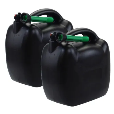 Produktbild von 2x Benzin- und Kraftstoff-Kanister 20L mit Einfüllstützen, UN-Zulassung – Citomerx