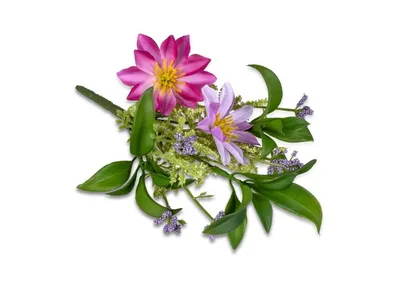 Produktbild von 1 Stück Deko Tischdeko Strauß Kunstblumen Nigella lila 16cm