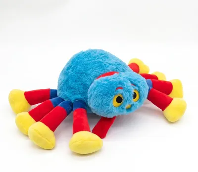 Produktbild von Braune Spinne Plüschtier Kuscheltier Stoffpuppe Plüsch-Schlüsselanhänger Cartoon Halloween Geschenk für Kinder - Modell: Bunt 35cm