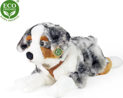 Image de Peluche Berger Australien Avec Harnais 61cm Eco-f.