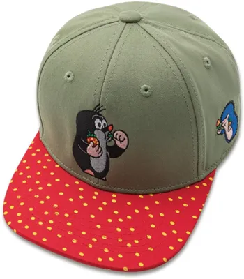 Koaa Snapback Cap Der kleine Maulwurf "Erdbeere" in grün