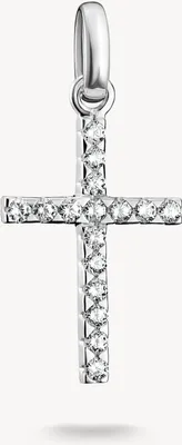 Immagine prodotto di Thomas Sabo Ciondolo Croce con Pietre Connect Argento