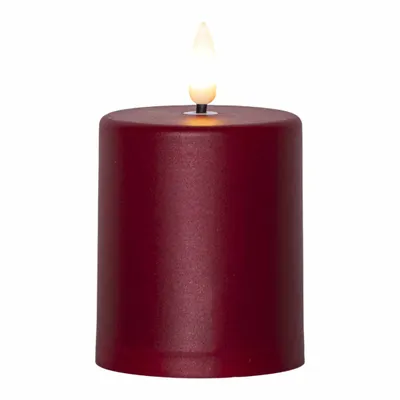 Produktbild von Star Trading LED Kerze rot außen Lichtsensor flackernd Flamme warmweiß für Laternen