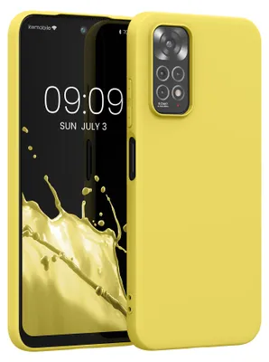 Produktbild von kwmobile Handyhülle für Xiaomi Redmi Note 11 / Note 11S Hülle - TPU Case - Kabelloses Laden - Schutzhülle Cover in Strahlend Gelb