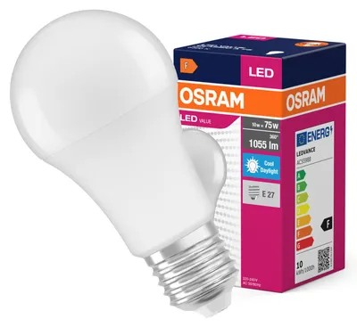 Zdjęcie produktu dla Lampa LED A60 B22d 11W = 100W 1521lm 6500K Zimna 300° Ściemnialna Retrofit Filament CLASSIC Osram Żarówka