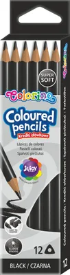 Produktbild von Dreieckige Bleistifte 12 Stück Colorino Schwarz